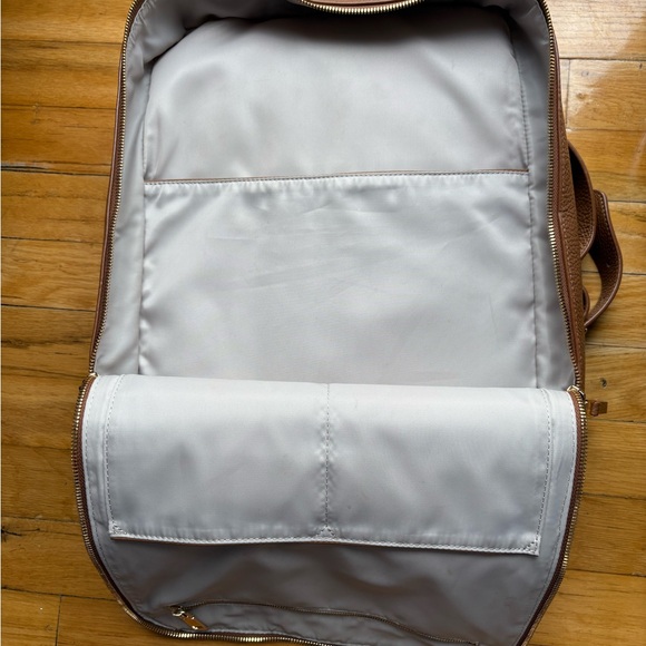 Quince Tan Backpack with Gold Zippers - Picture 5 of 5